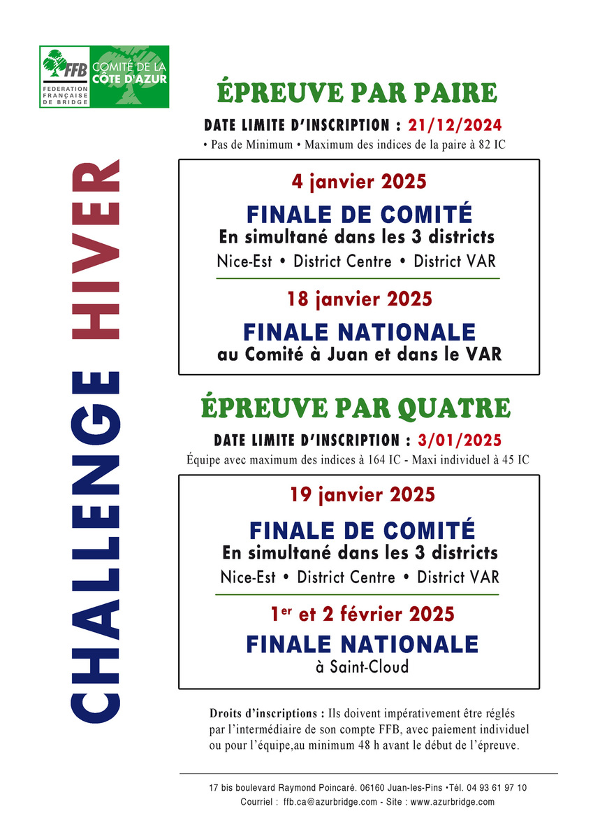 Challenge hiver