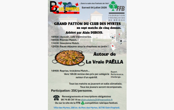 Grand patton du club des myrtes