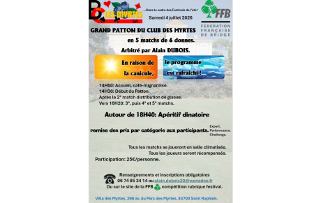 Grand patton du Club des Myrtes